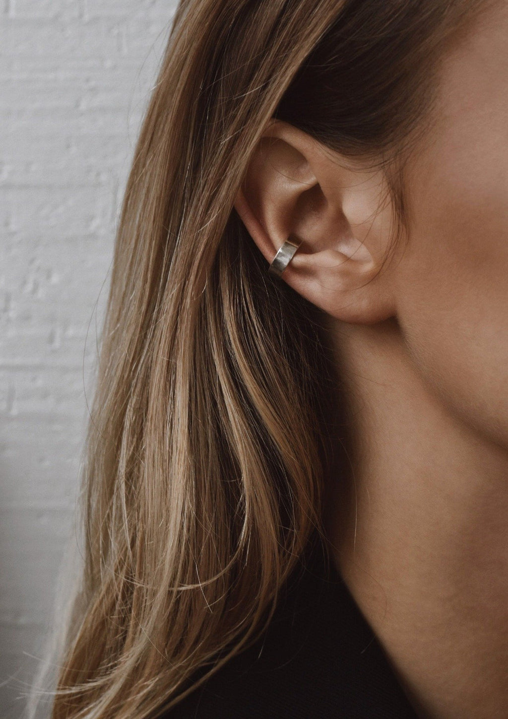 Ear Cuff Flat — Argent — nimbe.